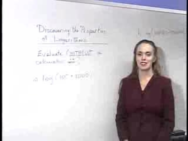 Chapter 2.6: Properties of Logarithmic Functions - 02) Multiplication Property of Logs