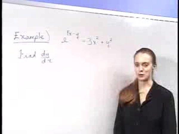 Chapter 2.4: The Derivative of e - 06) Implicit Differentiation