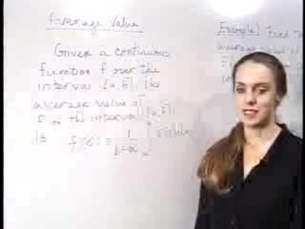 Chapter 3.7: Substitution and Properties of the Definite Integral - 03) Average Value