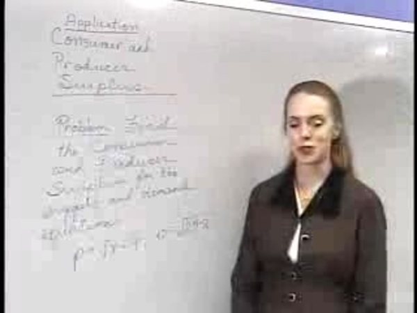 Chapter 3.8: Applications of the Definite Integral - 05) Consumer Surplus
