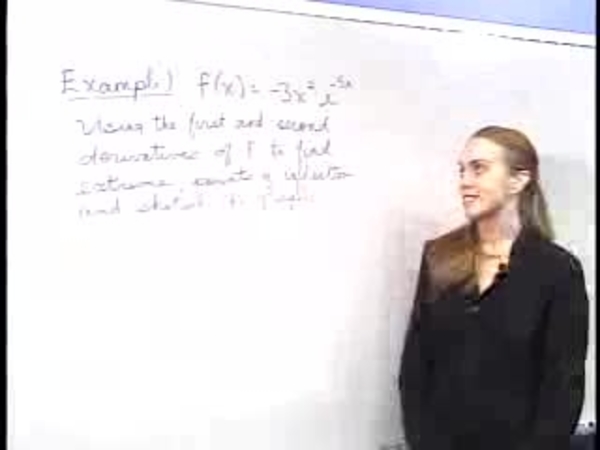 Chapter 2.4: The Derivative of e - 07) Extrema and Concave Graphs