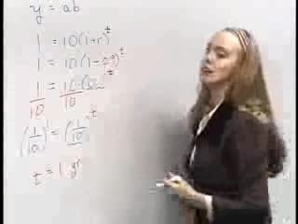 Chapter 2.5: Logarithmic Functions - 03) Decay Example: Solve for t, Part 2