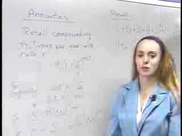 Annuities - 01) Intro and Example