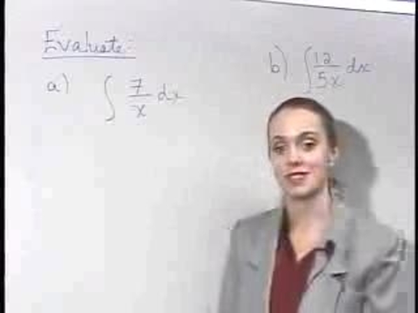 Chapter 3.1: Antidifferentiation - Integration - 04) Results with ln "x" and e
