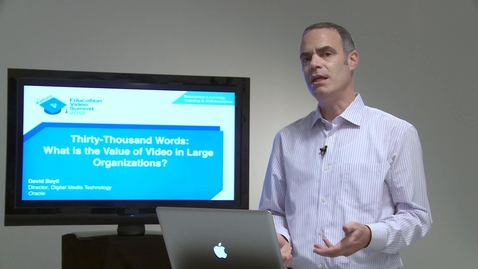 Thumbnail for Thirty-Thousand Words: What's the Value of Video in Large Organizations?