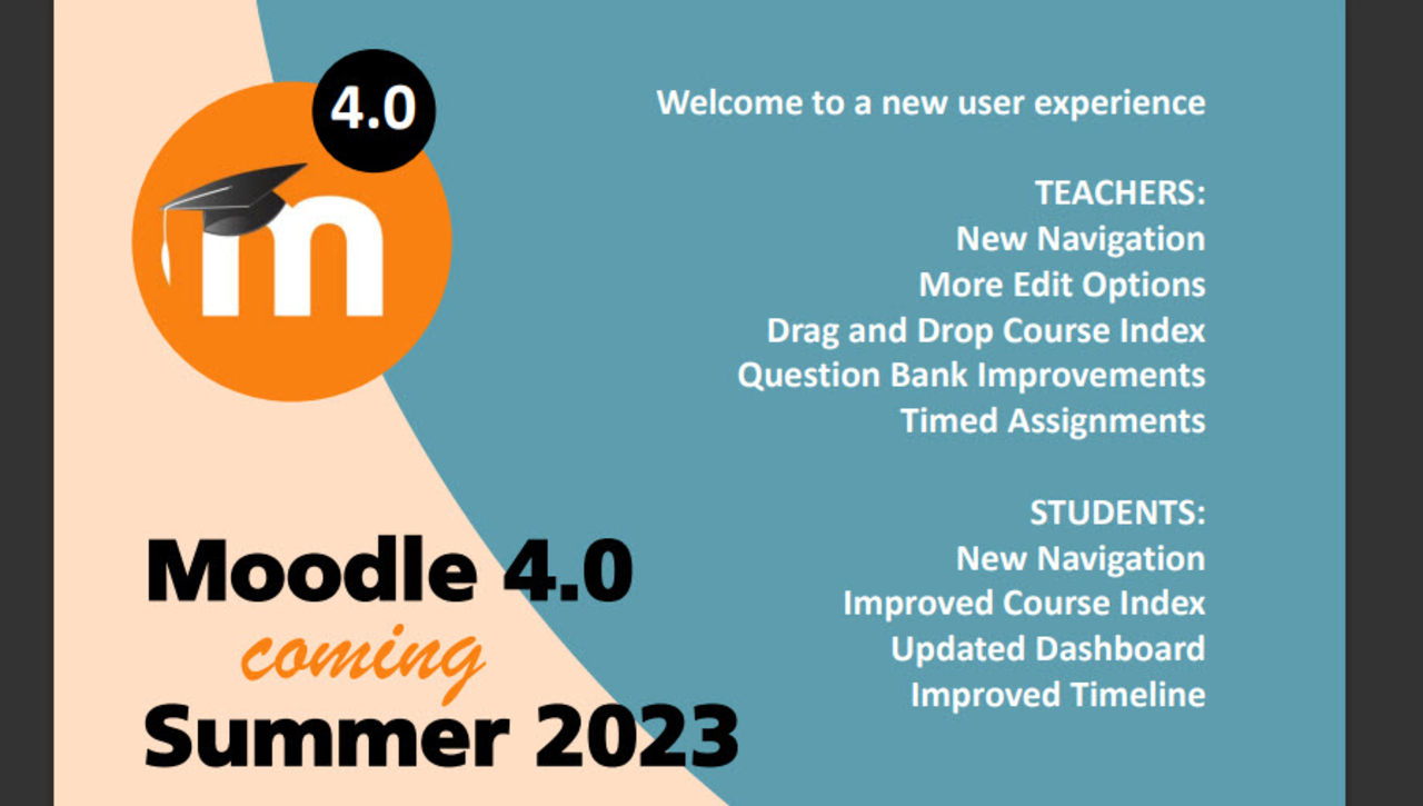 More About Moodle 4.0 Upgrade
