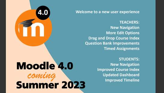 More About Moodle 4.0 Upgrade