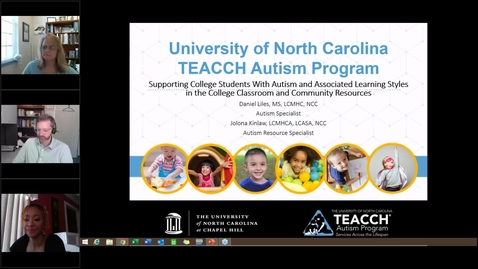 Thumbnail for entry Supporting College Students With Autism and Associated Learning Styles in the College Classroom and Community Resources