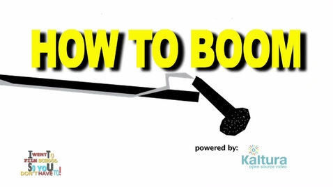Thumbnail for Basic Sound Part 1 - How To Boom