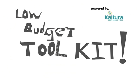 Thumbnail for entry Low Budget Tool Kit!