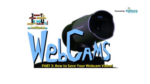 Thumbnail for How To Save Your Webcam Video - Webcam Tips Part 3 - File Formats and Audio Settings
