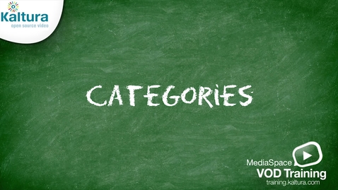 Vignette pour Catégories MediaSpace