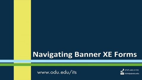 Thumbnail for entry Banner XE Forms Navigation