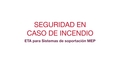 Explicación acerca de la importancia de los sistemas de soporte modulares resistentes a incendios para la evacuación segura de los edificios en caso de incendio.