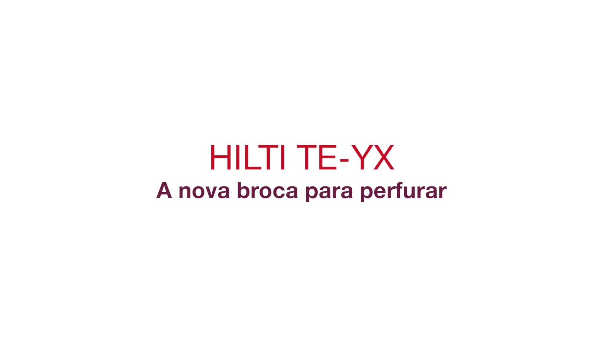 TE-YX - Broca para perfurar.