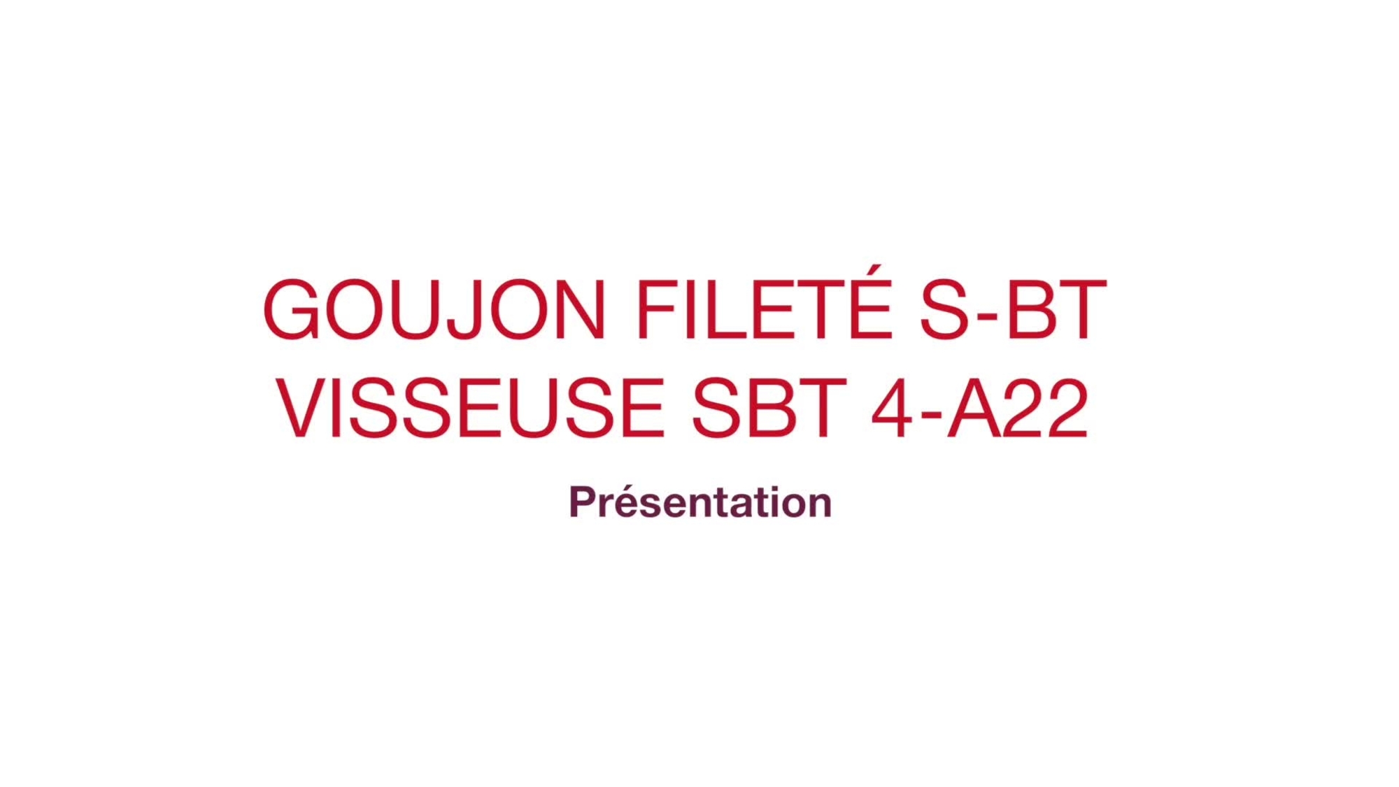 Vidéo promotionnelle de la perceuse sans fil pour le préperçage des trous précis pour les fixations S-BT