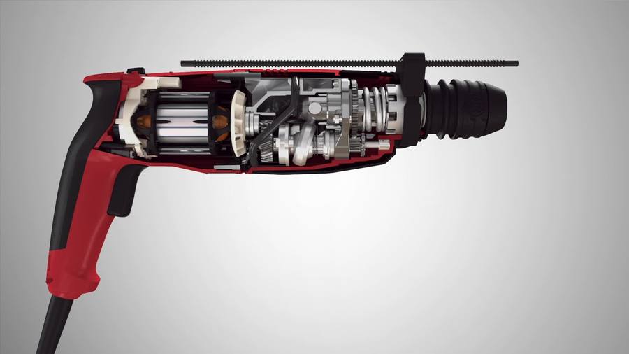 How does a rotary hammer drill work 2025