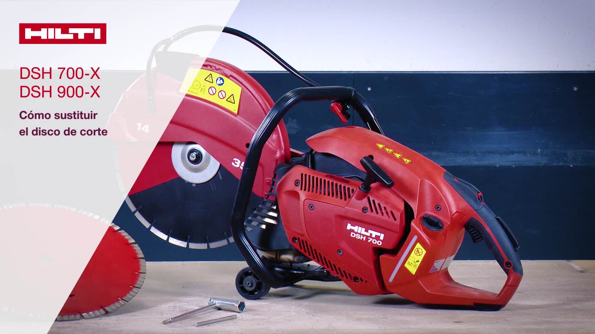 DSH 700-X, DSH 900-X: cambio de cuchilla.