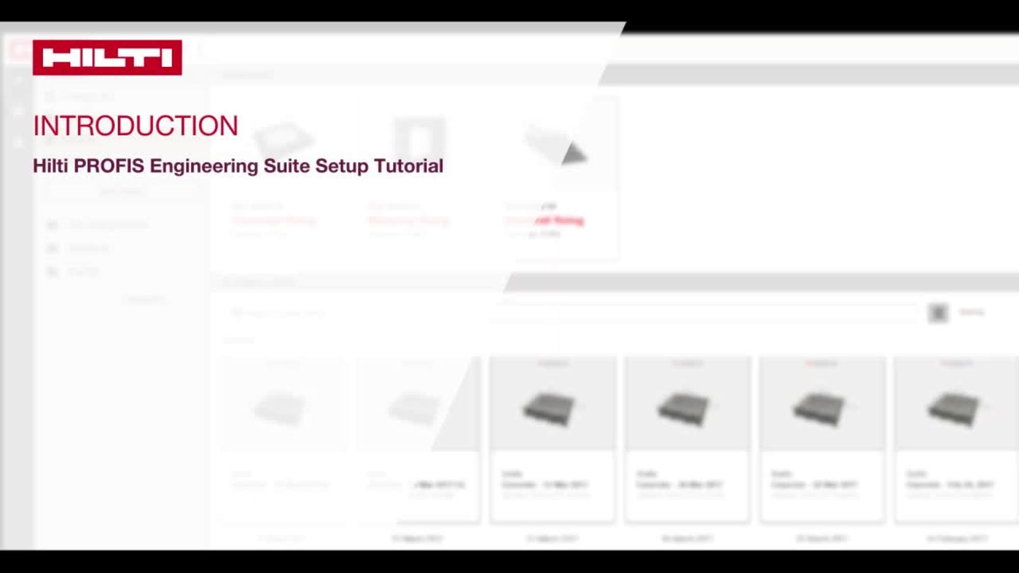 Video tutorial how-to (#1): istruzioni sulle caratteristiche di Hilti PROFIS Engineering e su come gestire i vostri progetti, i file di progettazione e le impostazioni del programma. 