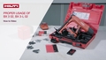Instructional video: shows how to properly set up the tool, introduces basic functionalities as belt hook, scaffold hook, Hilti Connect App and the support leg. 