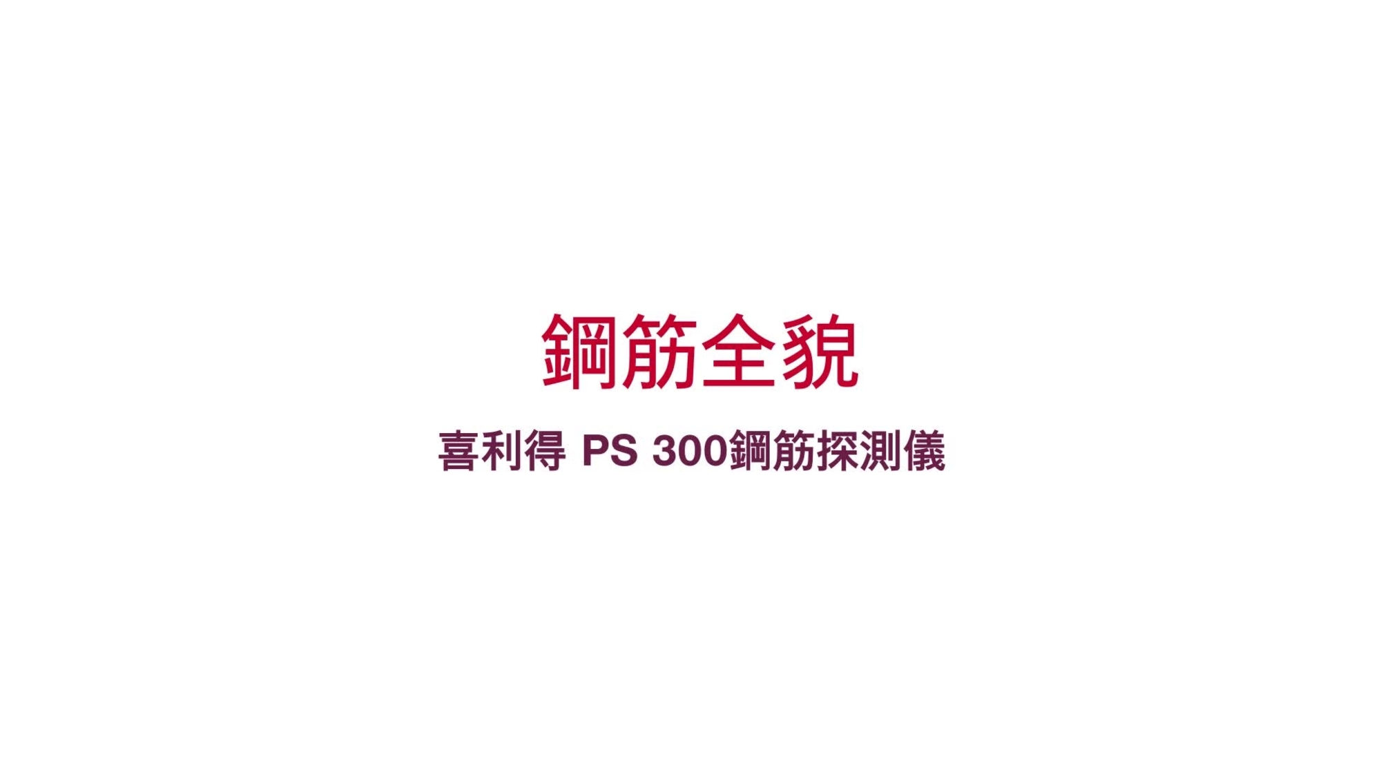 橋、ガレージ、建物の鉄筋探査用  イメージスキャン、クイックスキャン、クイックスキャンの記録。 トランスクリプトID：196567