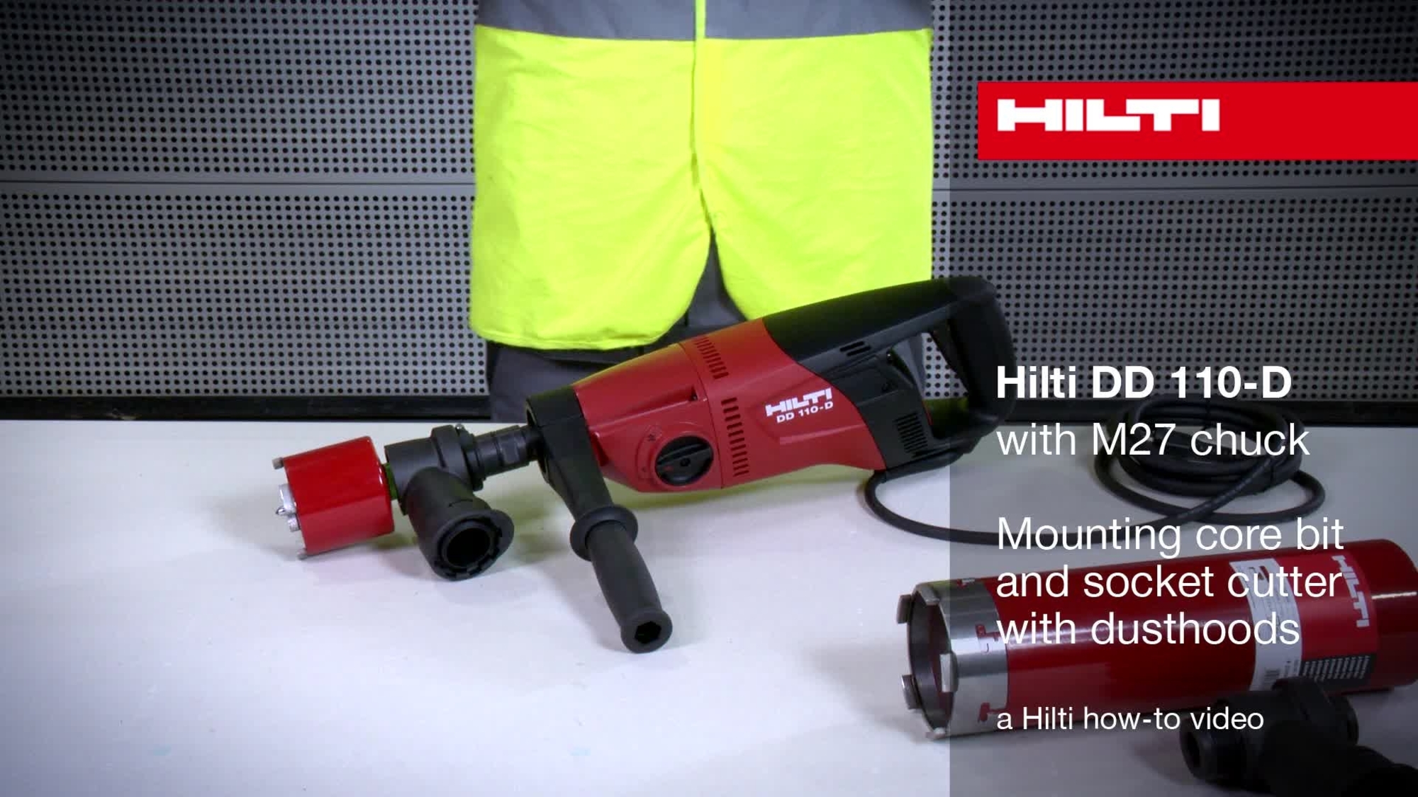 DD 110-D (M27 chuck) – Mounting dust hoods