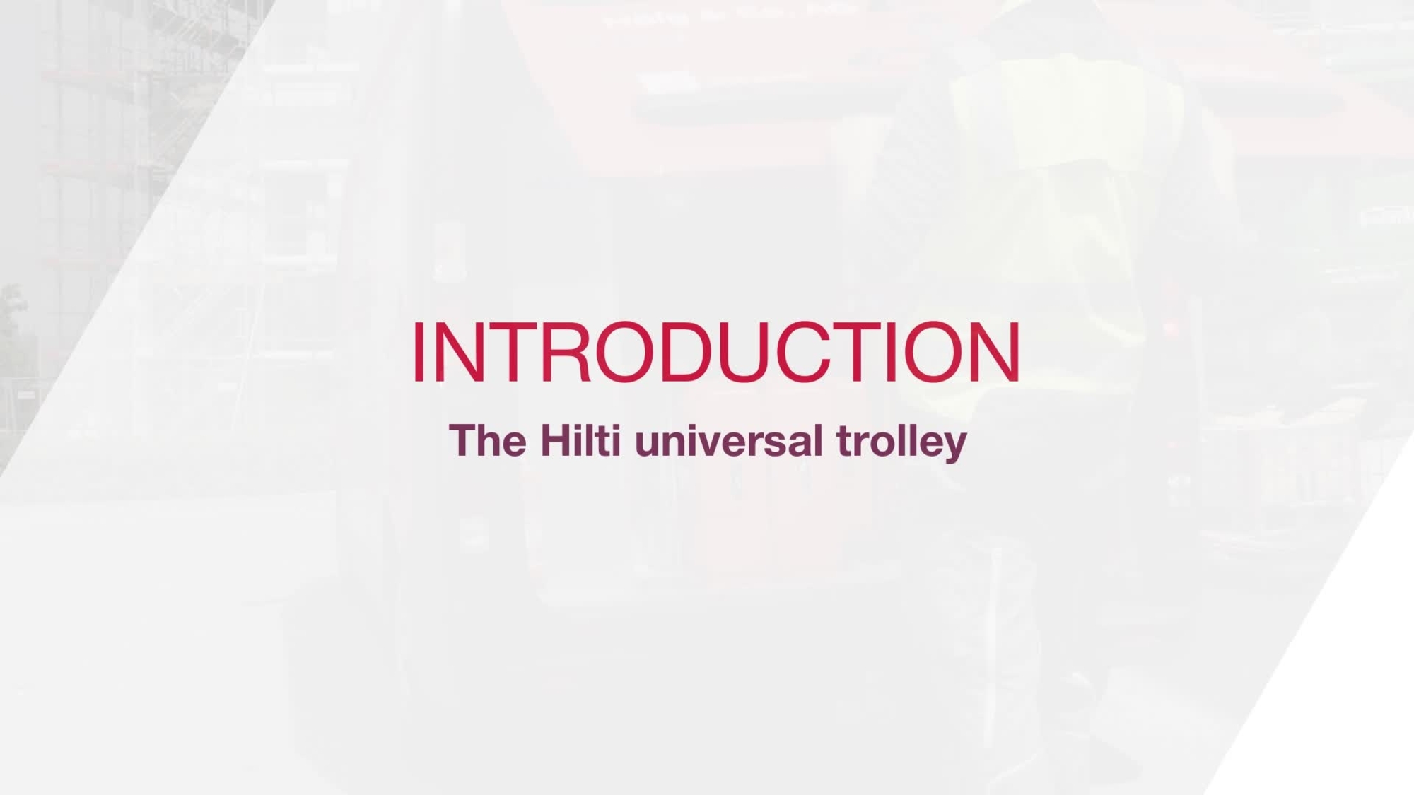 Meet the compact Hilti Universal Trolley with foldable design for easy transporting of toolcases, consumables and other materials needed to get the job done.