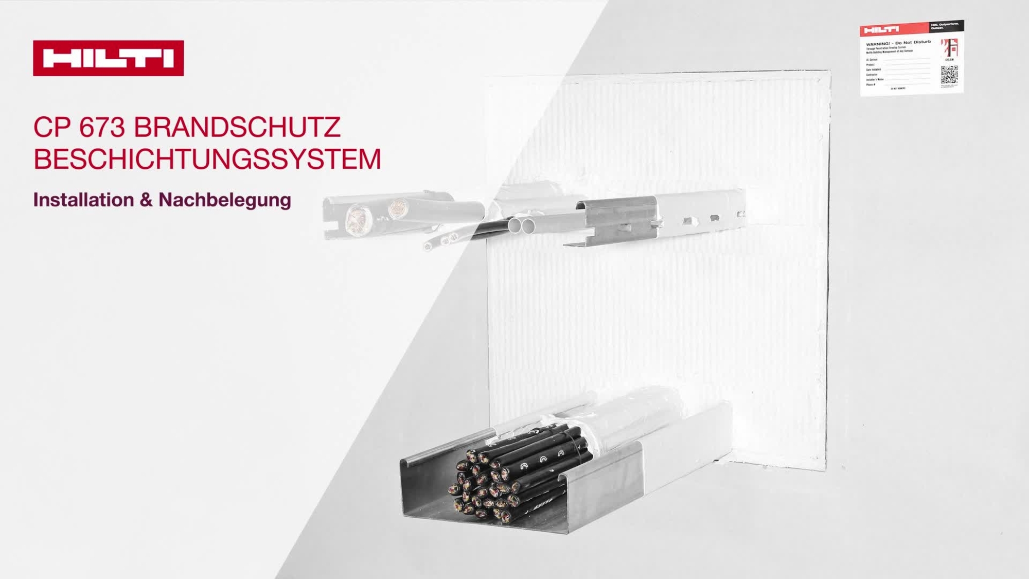Anleitungsvideo zum beschichteten Brandschutzplattensystem CP&nbsp;673