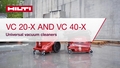 Atraskite mūsų naujos kartos siurblius VC 20-X, VC 40-X ir VC 150-X.