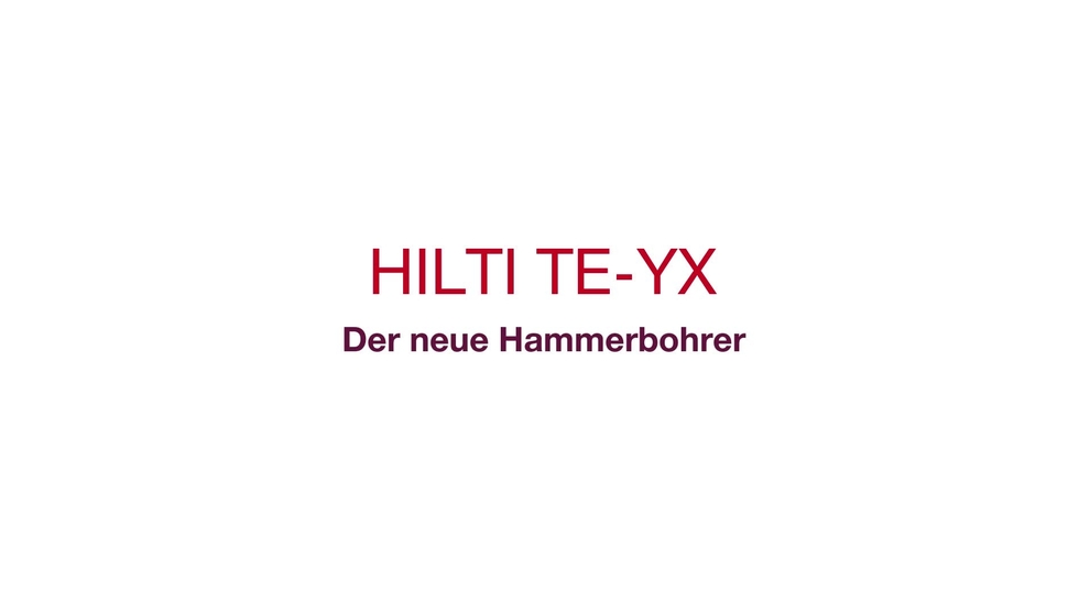 Dimostrazione della nuova punta per perforatori TE-YX.