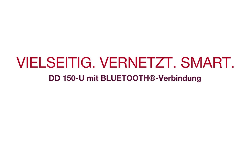 Versatile. Intelligente. Collegato. Scoprite la DD 150-U (03) e il WMS 100 BLE. 