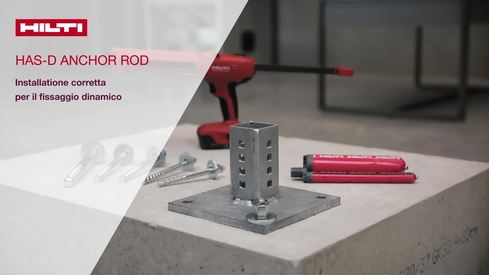 Video how to sull'installazione della barra di ancoraggio HAS-D