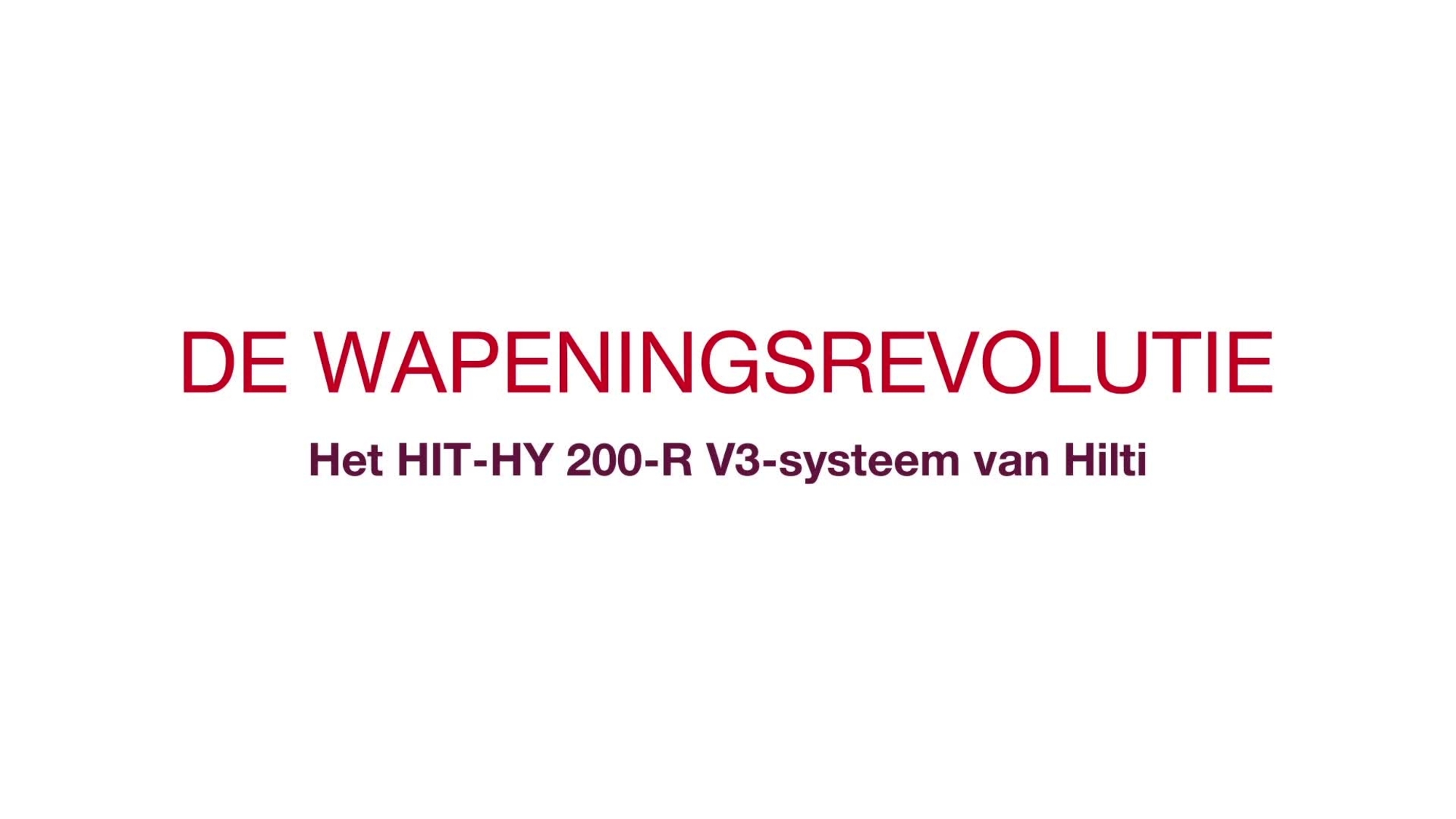 Ontdek de voordelen van de wapeningsrevolutie met de nieuwe HY 200-R V3-mortel. HY 200 R V3: het begin van de wapeningsrevolutie. Gericht op aannemers.