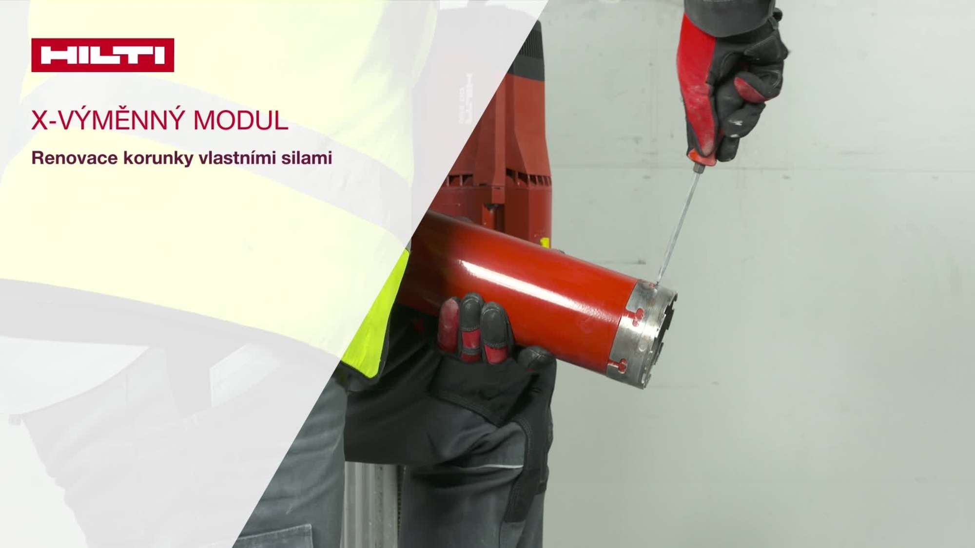 Video návod: jak snadno renovovat vrtací korunku díky X-výměnnému modulu, česky