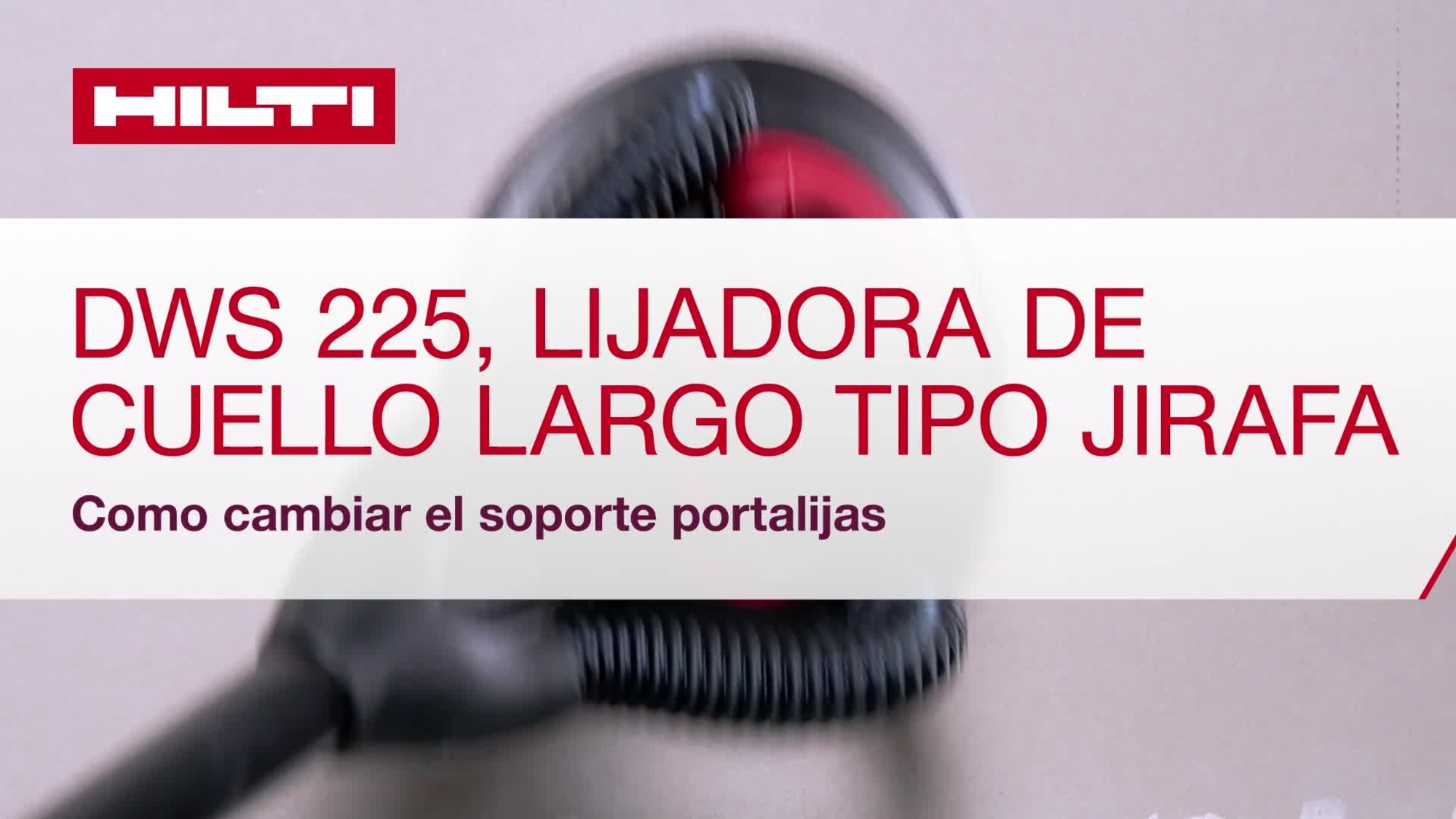 Instrucciones para la sustitución de la almohadilla de soporte DWS 225
