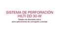 Vídeo promocional: sistema de perforación con diamante único para aplicaciones de corrugado y anclajes (español)