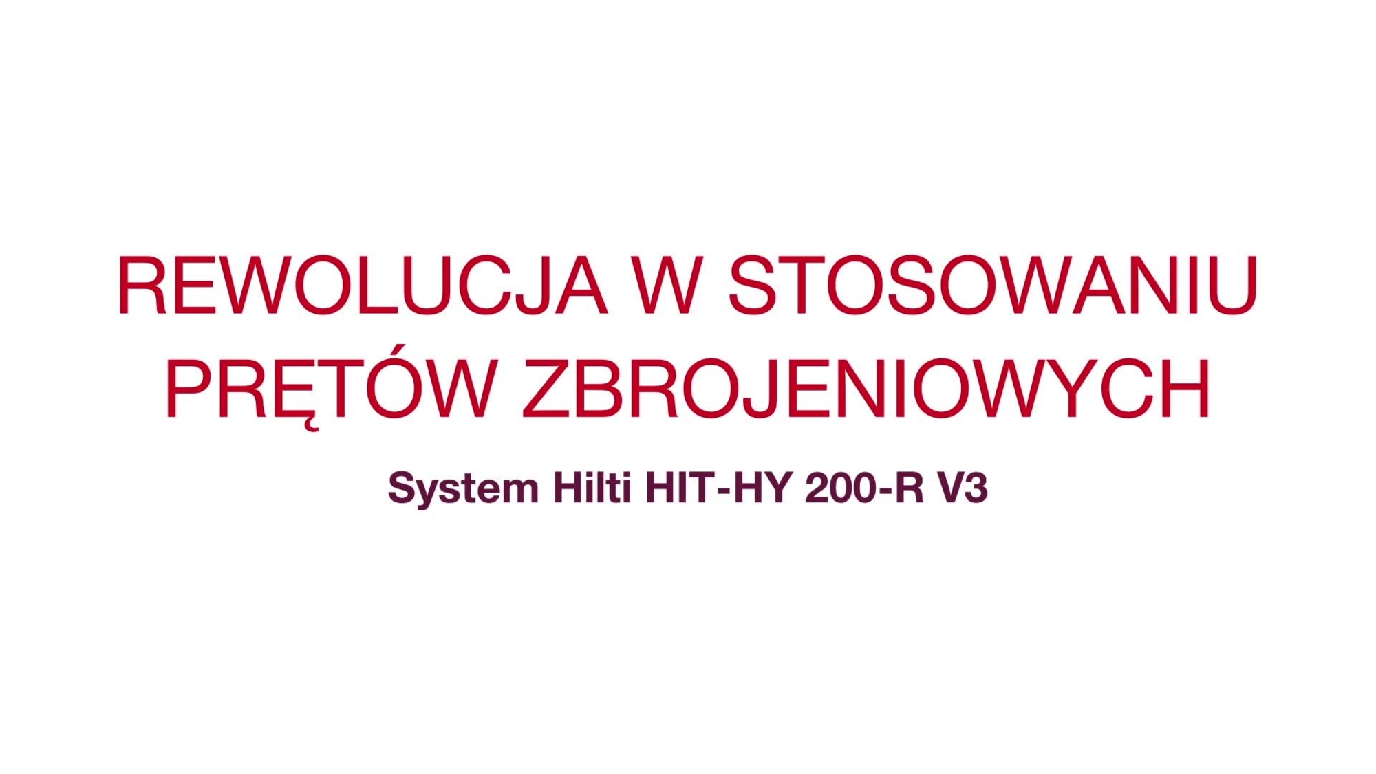 Poznaj korzyści płynące z rewolucji w zbrojeniu dzięki zastosowaniu nowej zaprawy HY 200-R V3. HY 200 R V3: początek rewolucji w zbrojeniu. Docieranie do określonej grupy wykonawców.