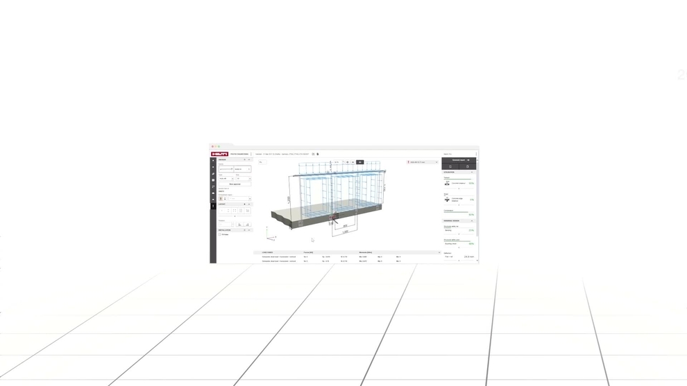Leer hoe Hilti PROFIS Engineering Suite naadloos in interface werkt met structurele berekeningssoftware van derden, zoals Dlubal. Een tabblad Favorieten en een knop Ongedaan maken zorgen voor snelle ankerberekeningen en maximaliseren uw productiviteit.