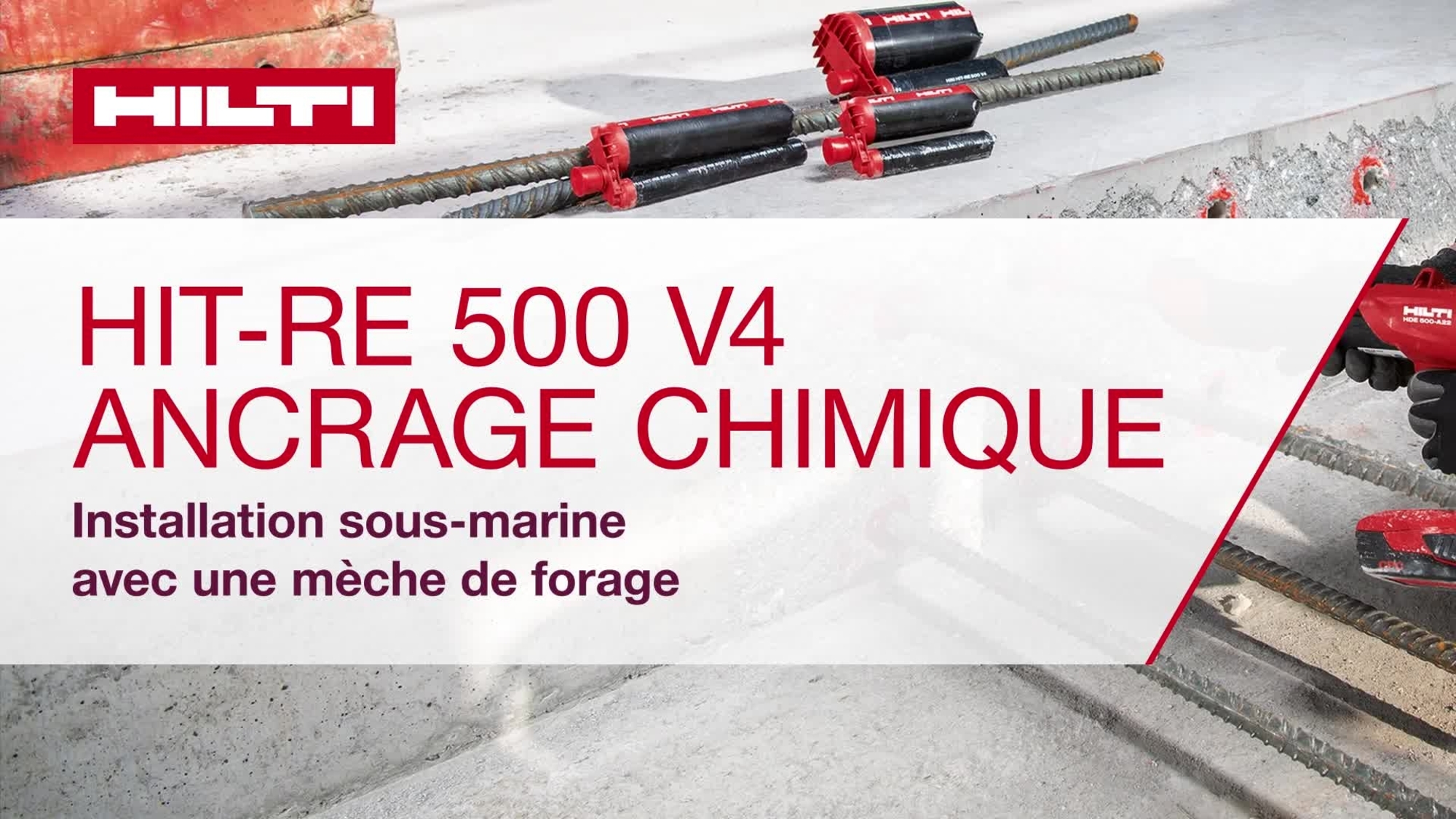 Découvrez comment installer le RE500 V4 sous l’eau