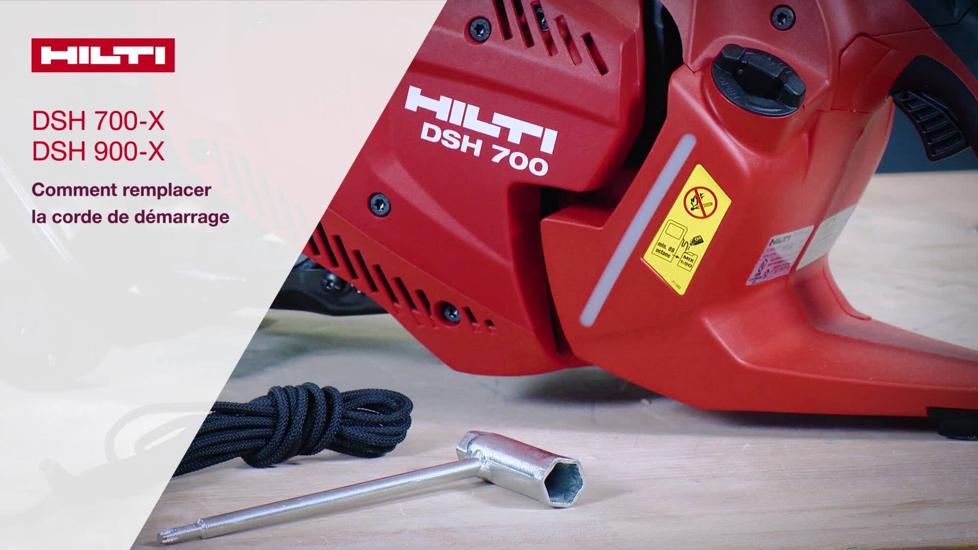 DSH 700-X, DSH 900-X - Wissel startkoord.