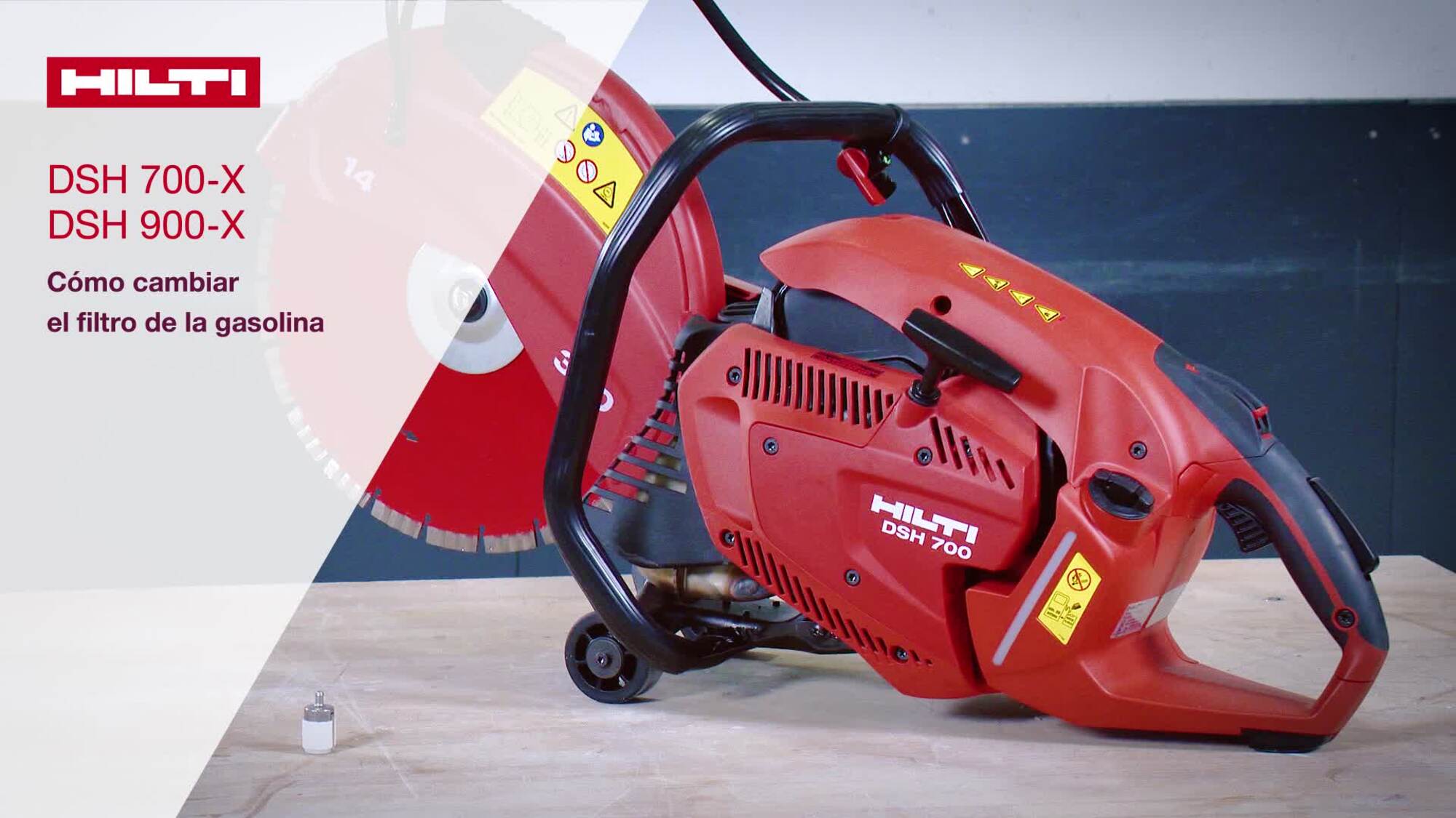 DSH 700-X, DSH 900-X: cambio de filtro de combustible.