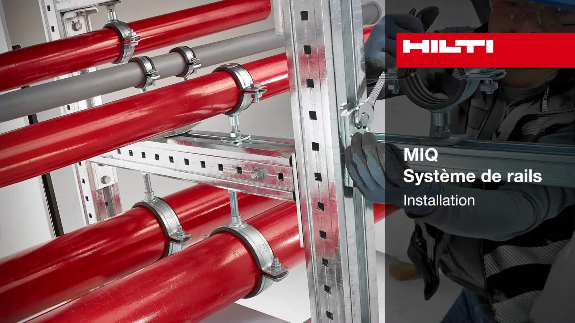 Système de rails MIQ - Installation.