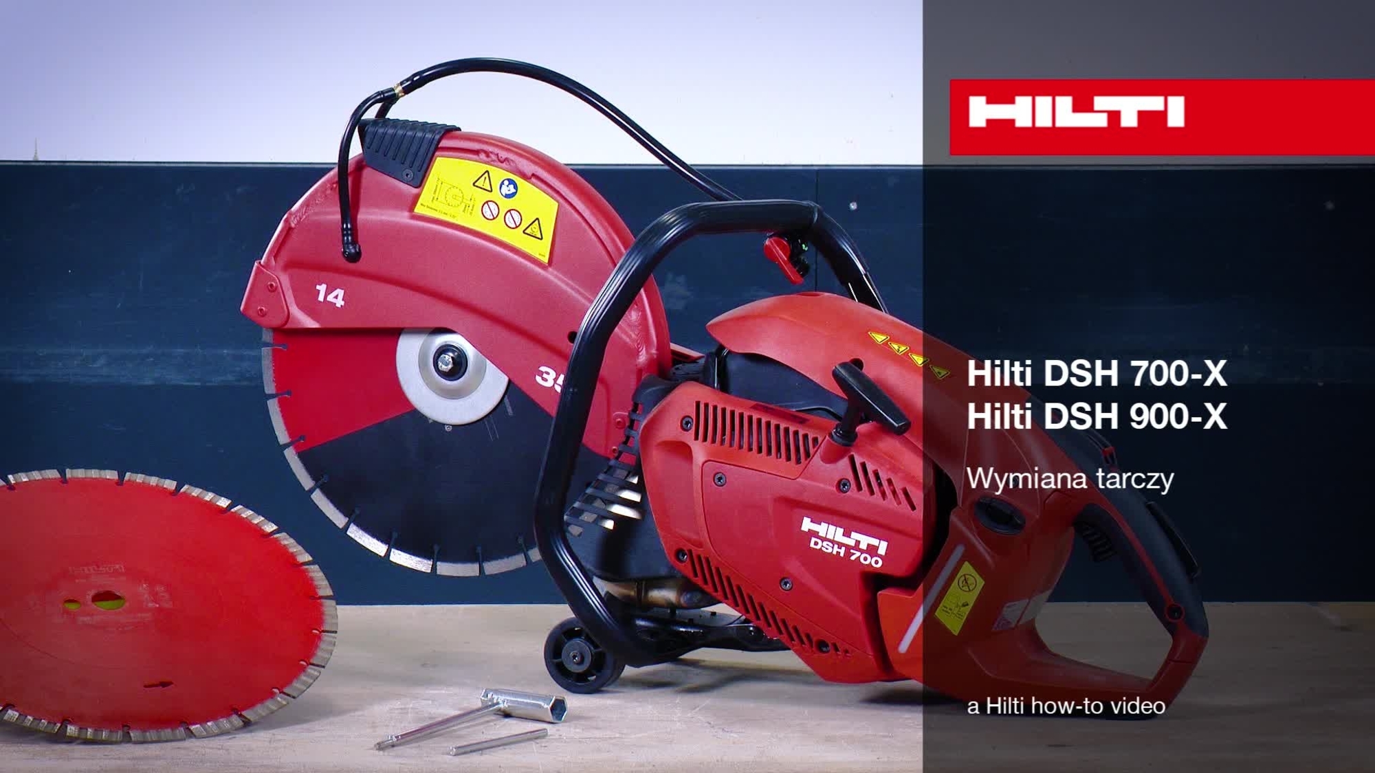 DSH 700-X / DSH 900-X – wymiana tarczy.