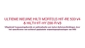 HIT RE 500 V4_HIT HY 220-R V3_Ultimate Mortars_Promotional_NL (NL / 229105)