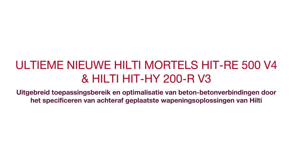 HIT RE 500 V4_HIT HY 220-R V3_Ultimate Mortars_Promotional_NL (NL / 229105)