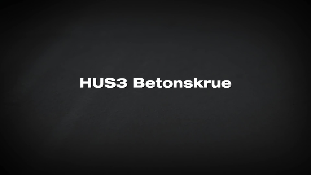 HUS3 skrueanker. Løsningen for leverandører.