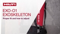 How to properly fit the EXO-O1 construction exoskeleton