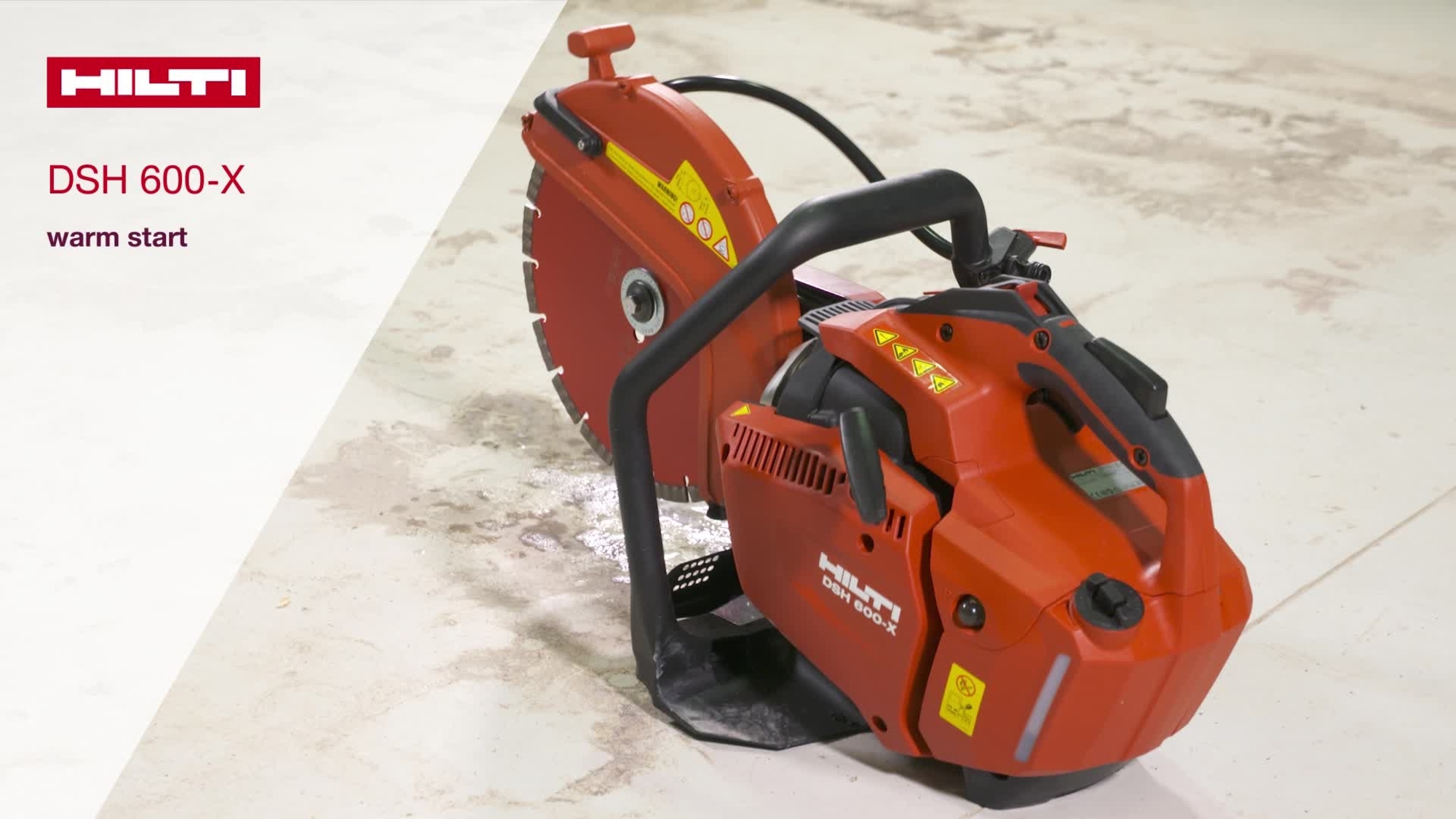 How to warm start a DSH 600-X hand-held gas saw