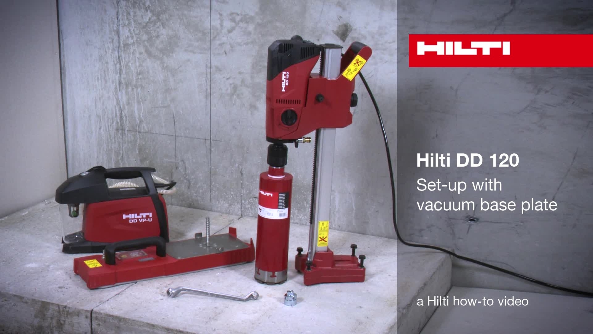 DD 120 – Setting up with the vacuum base plate