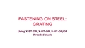 Fastening grating on steel (EN / 203492)